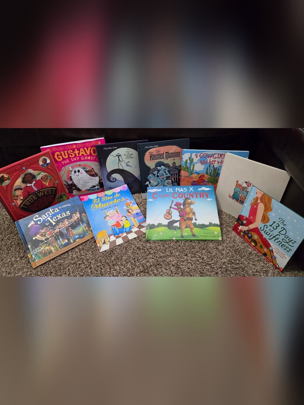 Lot of nine (9) children's picture books.
